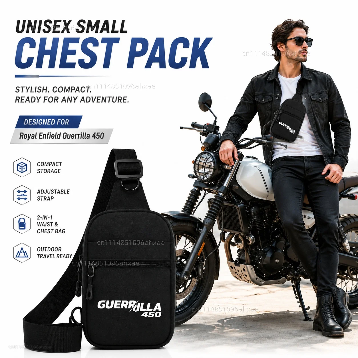 Motorcycle 2In1 Multi-functional Waist Bag Chest Bag Outdoor Travel Bag Phone Pouch For Royal Enfield Guerrilla 450 2024-2026
Motorcycle 2In1 Multi-functional Waist Bag Chest Bag Outdoor Travel Bag Phone Pouch For Royal Enfield Guerrilla 450 2024-2026