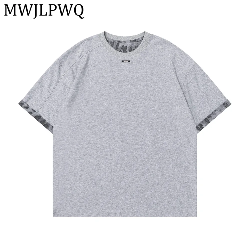MWJLPWQ Men's Cotton Short-Sleeve T-Shirt Summer Ins High Street Fashion Color-Blocking Cuffed Design Tide Round-Neck Tee 15051
MWJLPWQ Men's Cotton Short-Sleeve T-Shirt Summer Ins High Street Fashion Color-Blocking Cuffed Design Tide Round-Neck Tee 15051