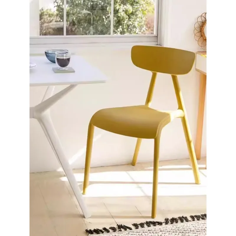 Nordic thickened plastic dining chair dopamine outdoor stackable back chair
Nordic thickened plastic dining chair dopamine outdoor stackable back chair