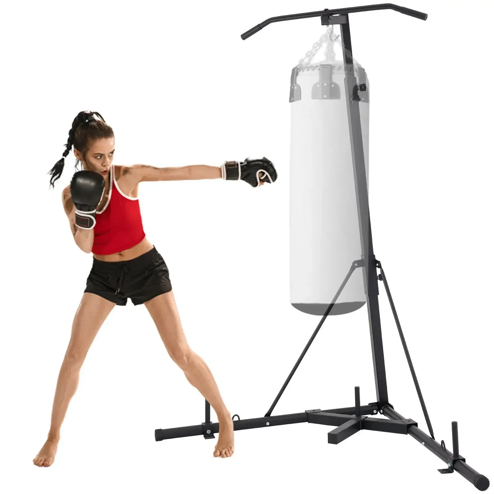 2-in-1 Heavy Bag Holder, Height Adjustable Sandbag Holder, Freestanding Sandbag Holder for Fitness up to 132 lbs.
2-in-1 Heavy Bag Holder, Height Adjustable Sandbag Holder, Freestanding Sandbag Holder for Fitness up to 132 lbs.