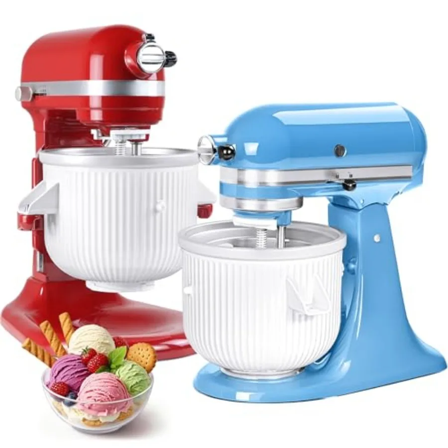 Ice Cream Maker Attachment for KitchenAid Stand Mixer Compatible with KitchenAid 4.5/5QT/6QT accessories and attachments 2 Quar
Ice Cream Maker Attachment for KitchenAid Stand Mixer Compatible with KitchenAid 4.5/5QT/6QT accessories and attachments 2 Quar