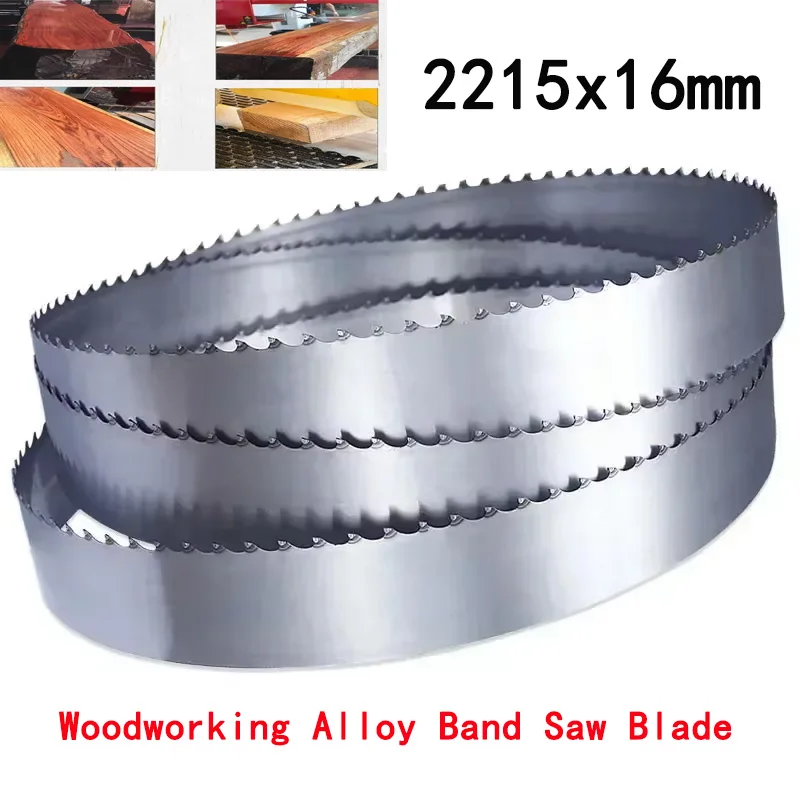 2215x16mm Wood Alloy Band Saw Blades Carbide Tip for Cutting Hardwood Horizontal And Vertical Band Saw Machines
2215x16mm Wood Alloy Band Saw Blades Carbide Tip for Cutting Hardwood Horizontal And Vertical Band Saw Machines