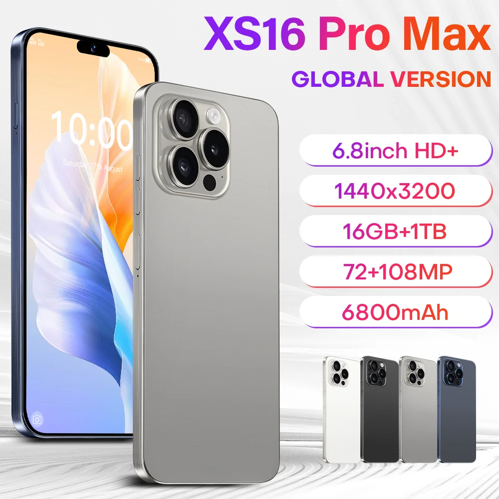 NEW 2026 HOT Silicone Case For XS16 Pro Max Smartphone Shockproof Cover 6.8inch Original High Quality Android Mobile
NEW 2026 HOT Silicone Case For XS16 Pro Max Smartphone Shockproof Cover 6.8inch Original High Quality Android Mobile