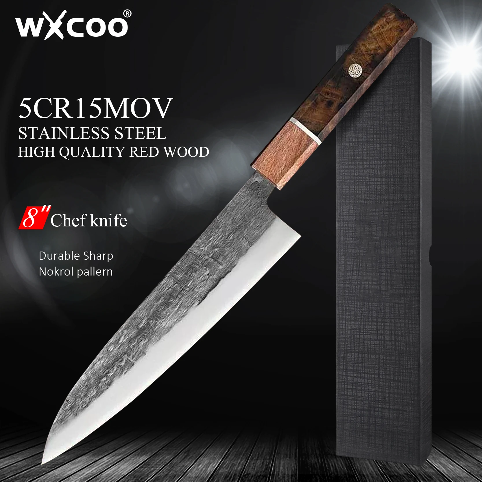 Профессиональный кухонный нож WXCOO с чеканной рукоятью, тесак для мяса, японский нож кирицукэ, нож шеф-повара для приготовления пищи, нож для фруктов и овощей, с коробкой
Профессиональный кухонный нож WXCOO с чеканной рукоятью, тесак для мяса, японский нож кирицукэ, нож шеф-повара для приготовления пищи, нож для фруктов и овощей, с коробкой