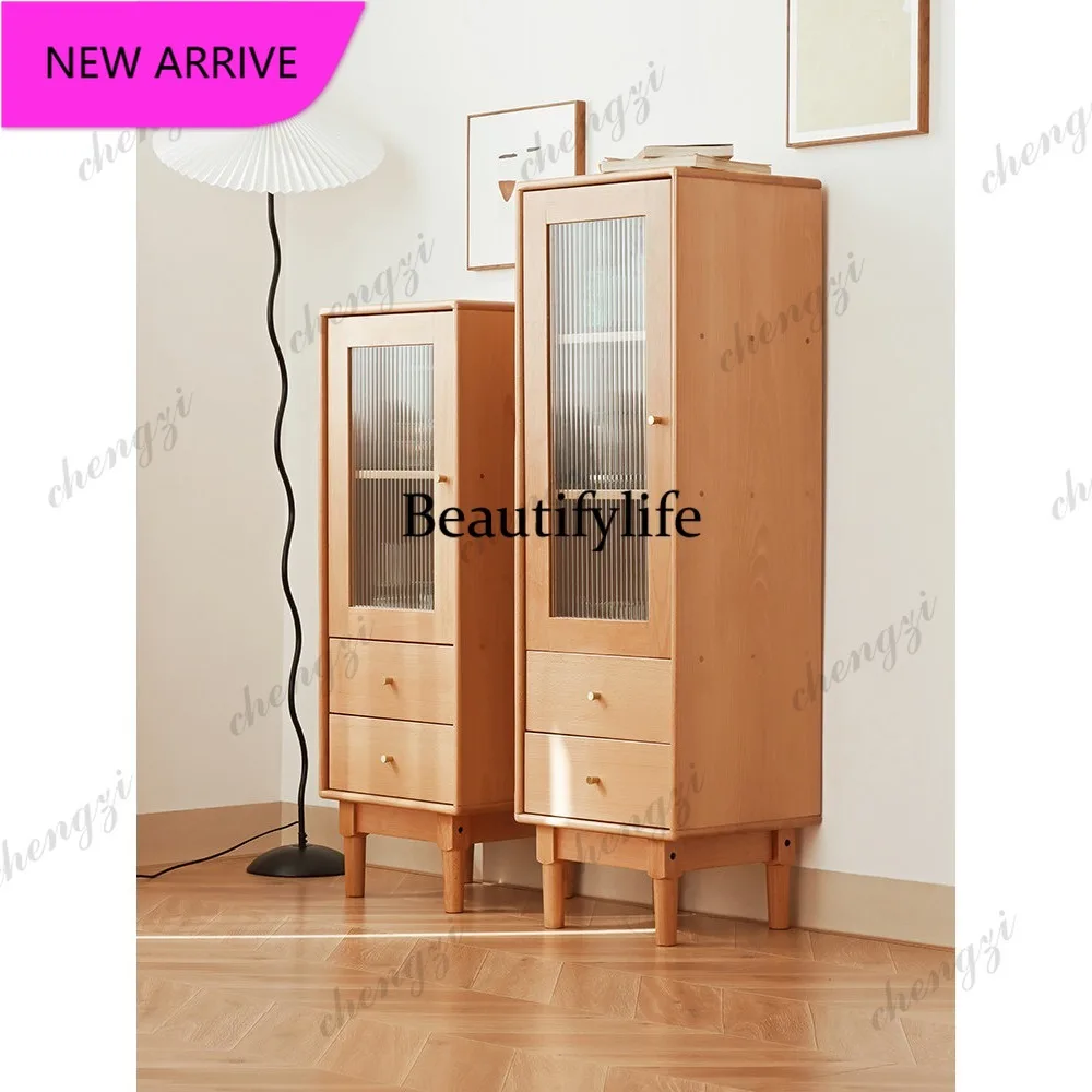 M132 Beech solid wood high and low side cabinet storage locker corner cabinet with wooden guide rail drawer
M132 Beech solid wood high and low side cabinet storage locker corner cabinet with wooden guide rail drawer