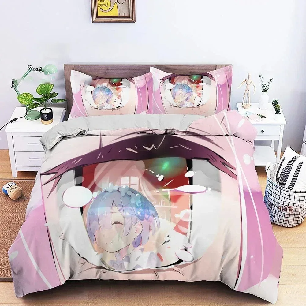 Anime Re Zero Ram Rem 3D NEW Duvet Cover Pillowcase Bedding Set Adult Boy Girl Bedroom Decoration Children Single Double Large
Anime Re Zero Ram Rem 3D NEW Duvet Cover Pillowcase Bedding Set Adult Boy Girl Bedroom Decoration Children Single Double Large