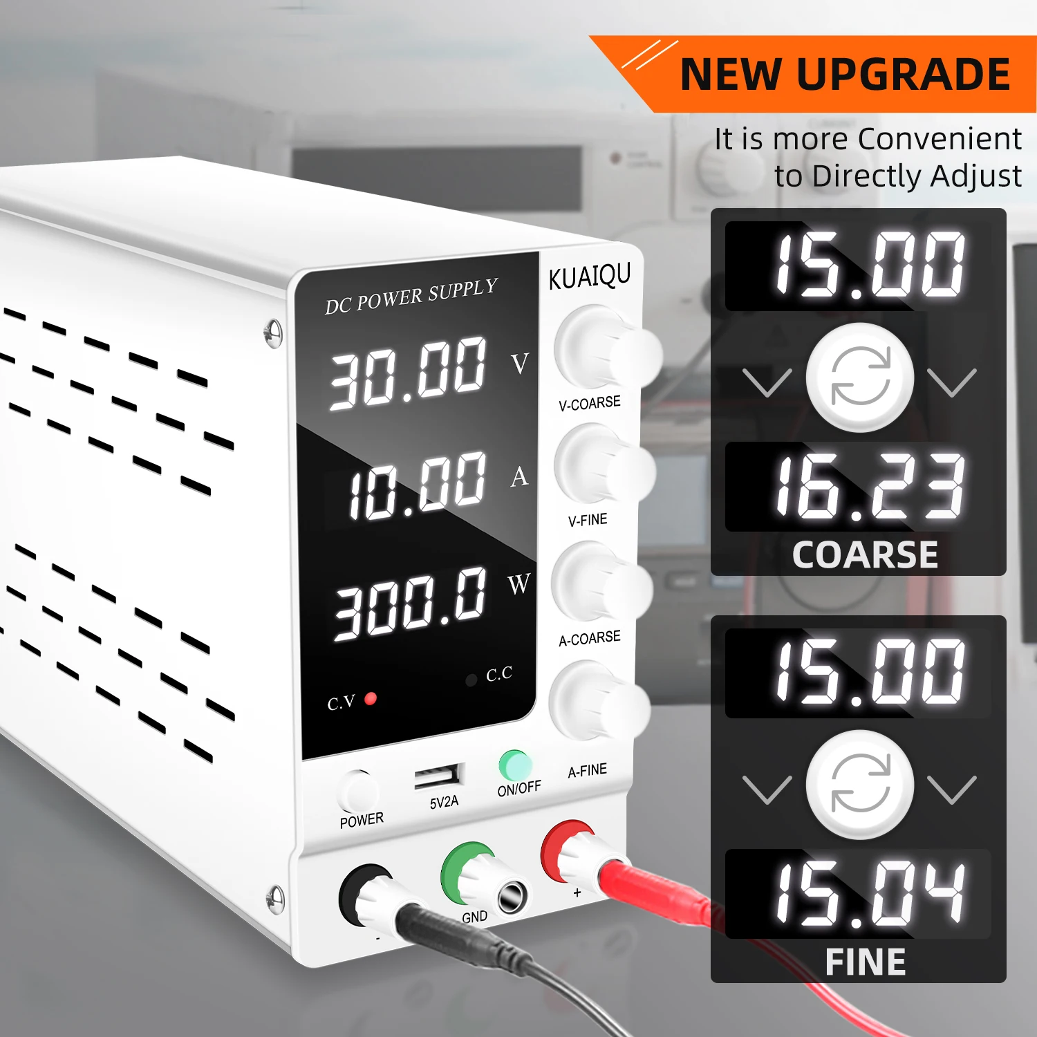 Регулируемый лабораторный источник питания NICE-POWER SPS-C3010 300 Вт, 30 В, 10 А с поворотным регулятором и 4-значным дисплеем для зарядки аккумуляторов 12 В и 24 В
Регулируемый лабораторный источник питания NICE-POWER SPS-C3010 300 Вт, 30 В, 10 А с поворотным регулятором и 4-значным дисплеем для зарядки аккумуляторов 12 В и 24 В