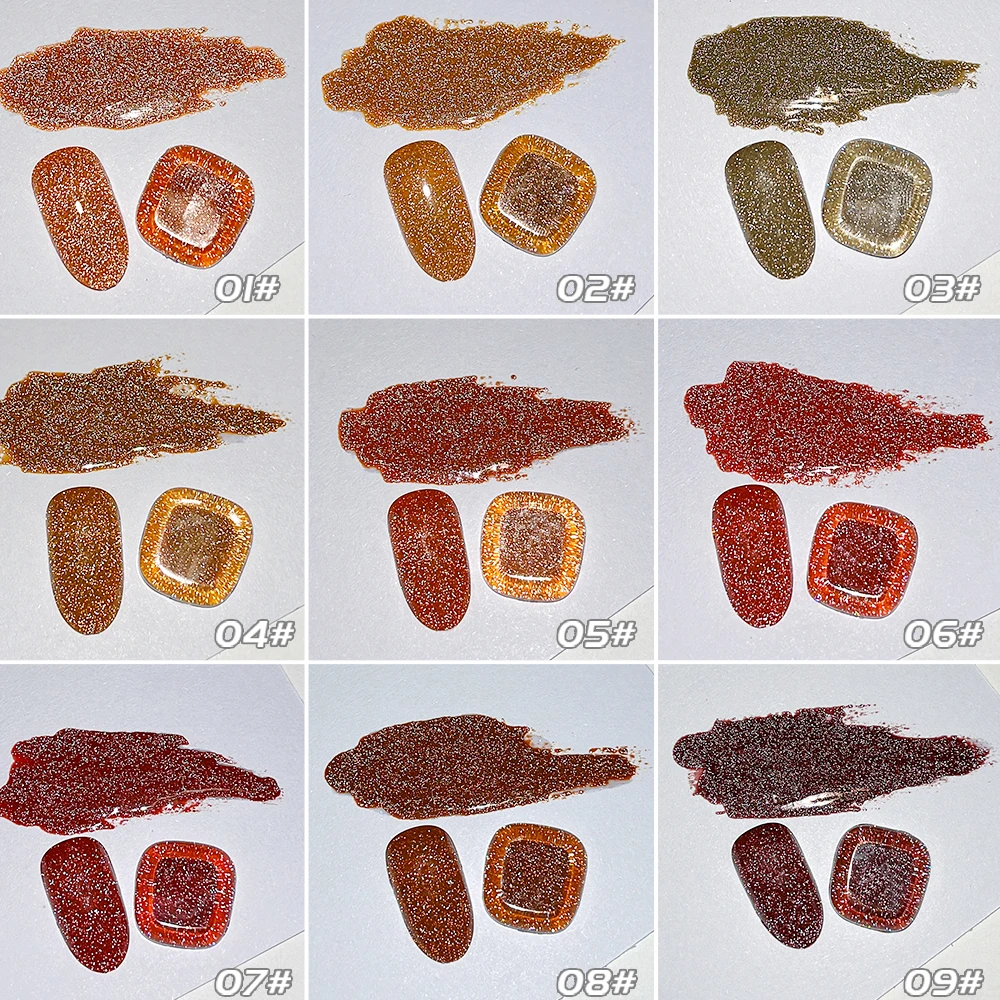 Vendeeni 9 Colors/set Brown Glitter Broken Diamond Gel Nail Polish UV LED Sparkling Amber Sequins Nail Varnish With Color Card
Vendeeni 9 Colors/set Brown Glitter Broken Diamond Gel Nail Polish UV LED Sparkling Amber Sequins Nail Varnish With Color Card