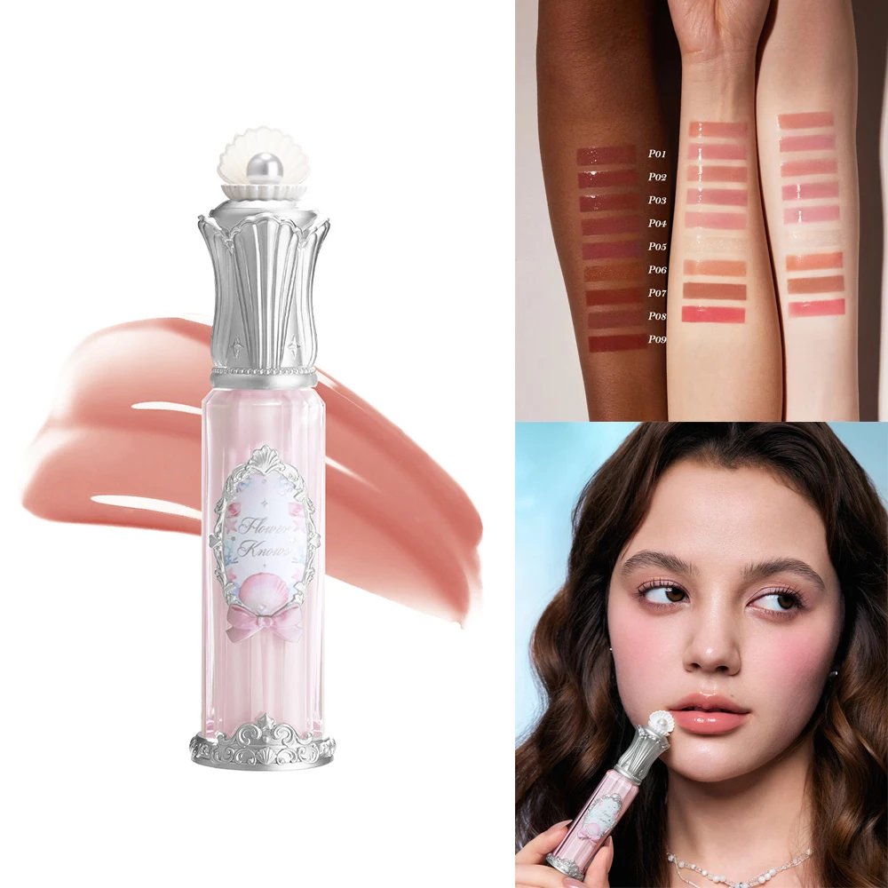 Flower Knows Shell's Jewel Nourishing Lip Glaze Hydrating Plumping Vegan Gloss Long Lasting Non Sticky Natural Lip Tint
Flower Knows Shell's Jewel Nourishing Lip Glaze Hydrating Plumping Vegan Gloss Long Lasting Non Sticky Natural Lip Tint