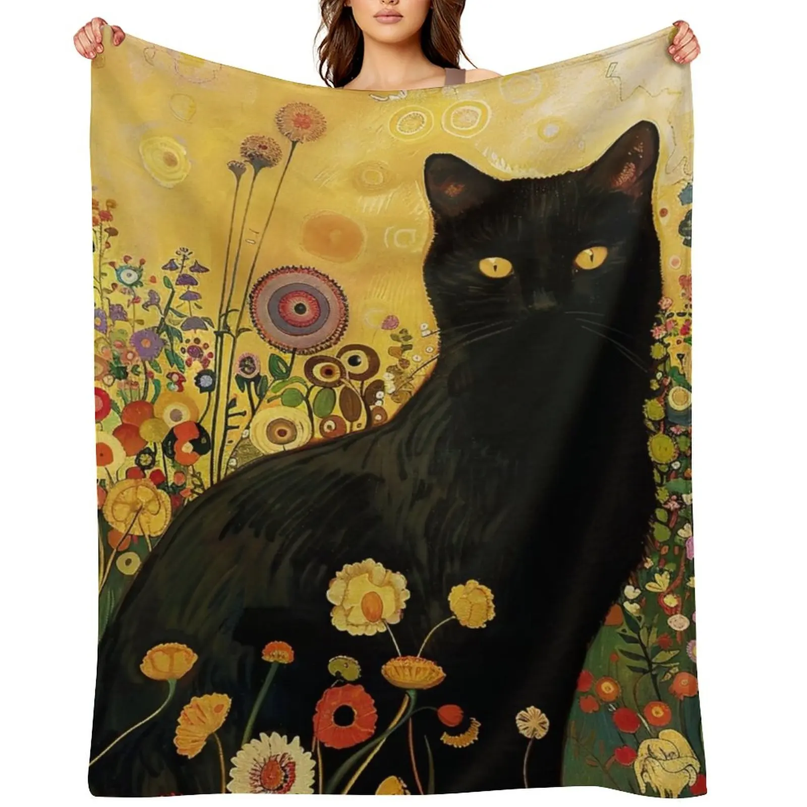 Gustav Klimt Black Cat Throw Blanket Blankets For Sofas Decorative Sofa bed plaid Blankets Sofas Of Decoration Blankets
Gustav Klimt Black Cat Throw Blanket Blankets For Sofas Decorative Sofa bed plaid Blankets Sofas Of Decoration Blankets
