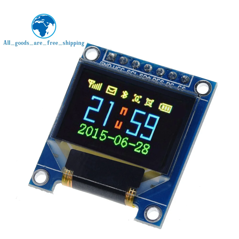 TZT 0,95-дюймовый модуль OLED-дисплея, полноцветный, с разрешением 96x64, SPI, параллельным интерфейсом, контроллер SSD1331 7PIN с чехлом
TZT 0,95-дюймовый модуль OLED-дисплея, полноцветный, с разрешением 96x64, SPI, параллельным интерфейсом, контроллер SSD1331 7PIN с чехлом