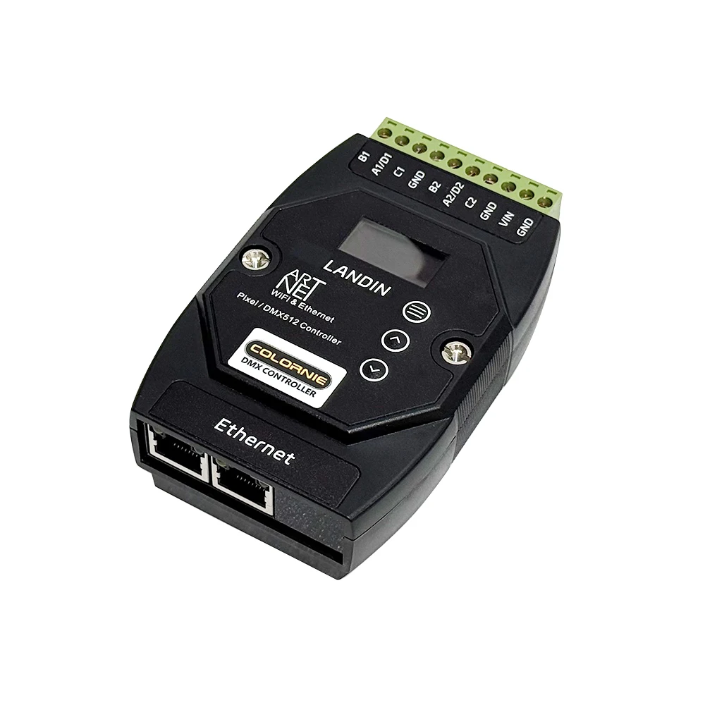 Пиксельный контроллер Artnet/sACN для SPI, 2 порта, 1360 пикселей, управление DMX512 WS2811 WS2812 WS2815 для светодиодных лент
Пиксельный контроллер Artnet/sACN для SPI, 2 порта, 1360 пикселей, управление DMX512 WS2811 WS2812 WS2815 для светодиодных лент
