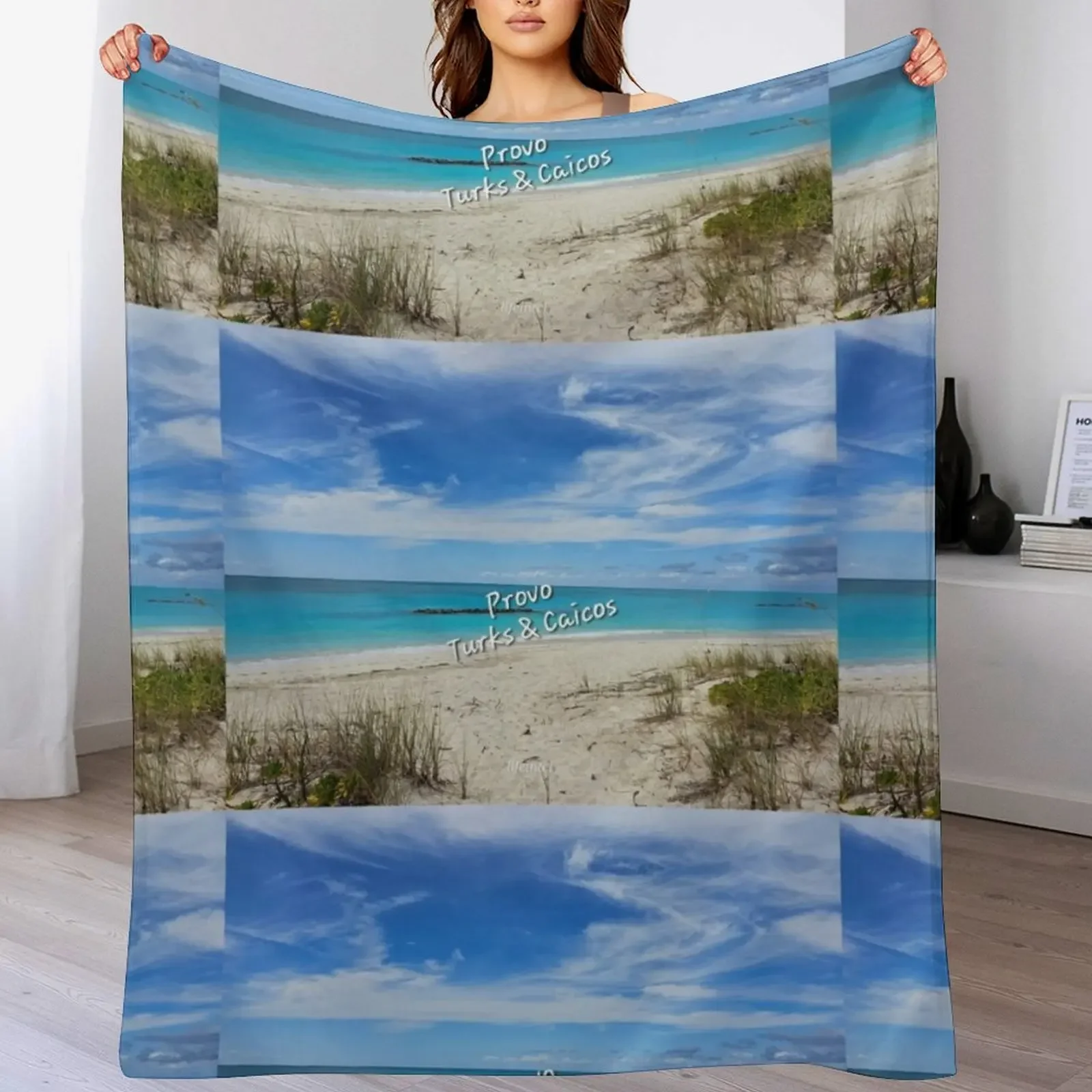 Blue Skies White Sand Throw Blanket Faux Fur Soft Warm Blanket for Bed
Blue Skies White Sand Throw Blanket Faux Fur Soft Warm Blanket for Bed
