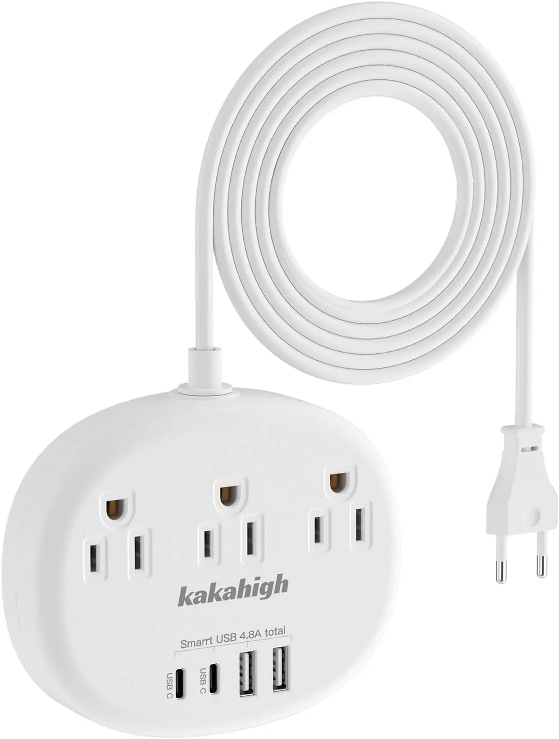Универсальный дорожный адаптер с USB-C, 3 розетками переменного тока и 4 портами USB для Европы
Универсальный дорожный адаптер с USB-C, 3 розетками переменного тока и 4 портами USB для Европы