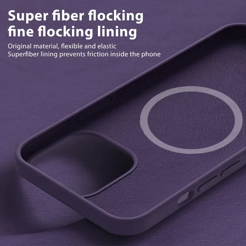 For Magsafe Original Magnetic Cases For iPhone 15 14 13 12 11 Pro Max Plus Wireless Charge Case Liquid Silicone Cover Accessory
For Magsafe Original Magnetic Cases For iPhone 15 14 13 12 11 Pro Max Plus Wireless Charge Case Liquid Silicone Cover Accessory