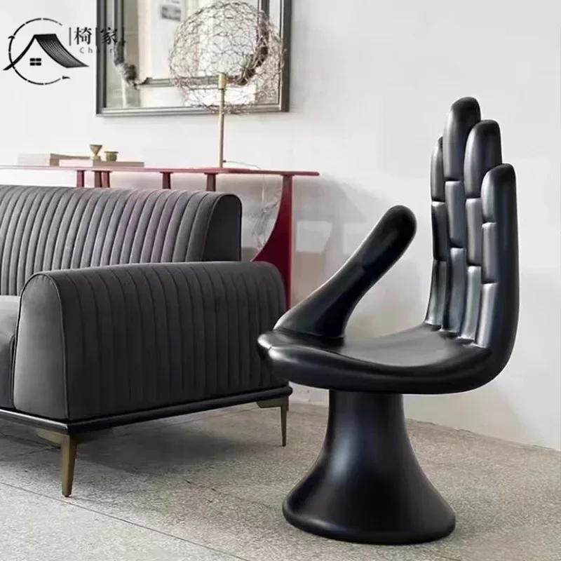 Nordic designer art Buddha palm shape back chair FRP special-shaped Buddha palm chair seat ornament leisure chair
Nordic designer art Buddha palm shape back chair FRP special-shaped Buddha palm chair seat ornament leisure chair