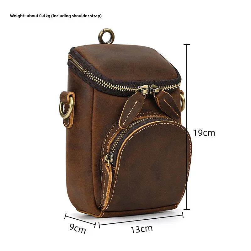 Vintage Leather Pack for Men & Women Shoulder Bag Fashion Multi-Pockets Waist Belt Bag for Travel Sports Hiking Cycling Running
Vintage Leather Pack for Men & Women Shoulder Bag Fashion Multi-Pockets Waist Belt Bag for Travel Sports Hiking Cycling Running