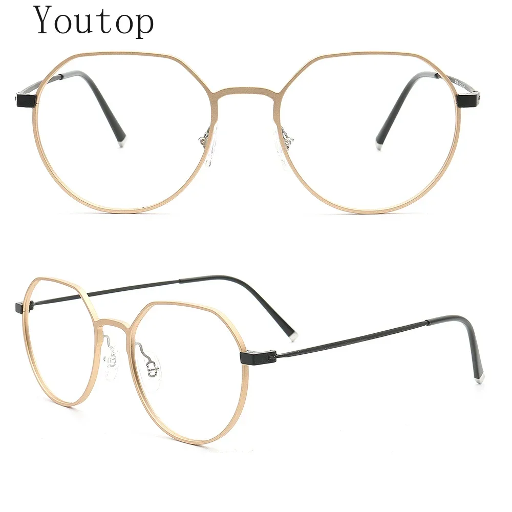 Classic Men Round Glasses Frames Women Aluminum Titanium Optical Eyeglasses Frames Full Rim Modern Metal Spectacles Gold Eyewear
Classic Men Round Glasses Frames Women Aluminum Titanium Optical Eyeglasses Frames Full Rim Modern Metal Spectacles Gold Eyewear