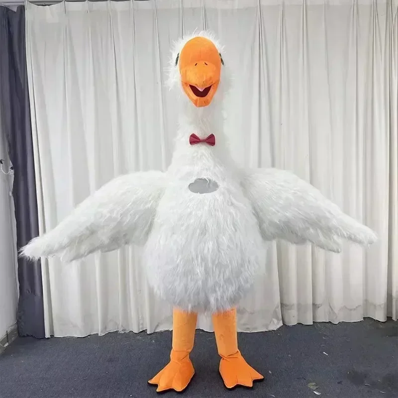 2.2m Inflatable White Swan Mascot Goose Suit Entertainment Stage Wear Full Body Animal Halloween Christmas Dress No Battery
2.2m Inflatable White Swan Mascot Goose Suit Entertainment Stage Wear Full Body Animal Halloween Christmas Dress No Battery
