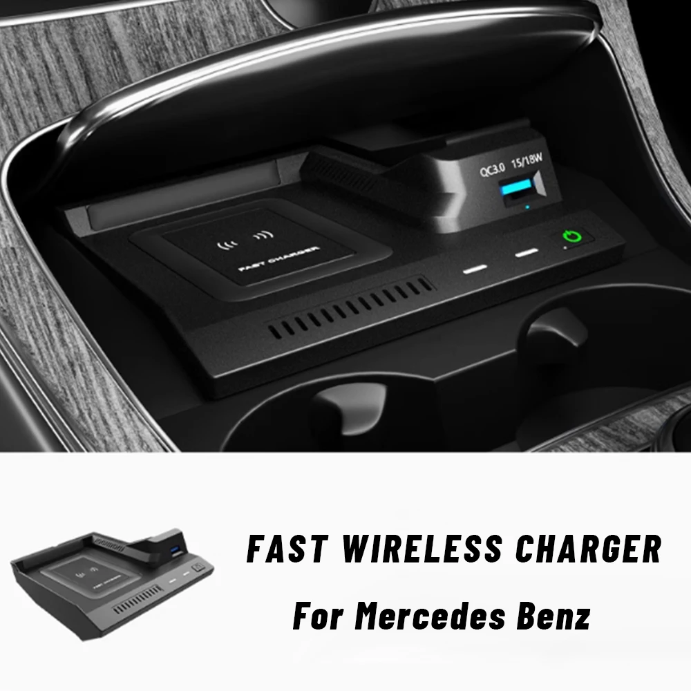 15w wireless charger pad For Mercedes Benz AMG W205 C43 C63 GLC43 GLC63 X253 C/GLC fast charge phone holder charging Interior
15w wireless charger pad For Mercedes Benz AMG W205 C43 C63 GLC43 GLC63 X253 C/GLC fast charge phone holder charging Interior