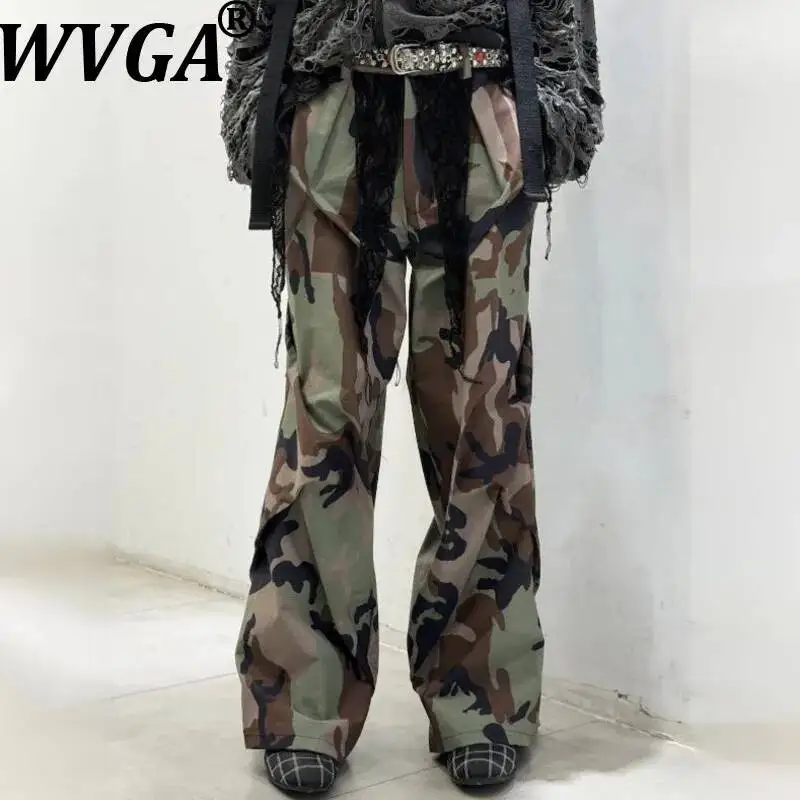 WVGA Spring Autumn New Men American Style Camouflage Lace Patchwork Wide-leg Pants Loose Niche Chic Casual Trousers Ins W24995
WVGA Spring Autumn New Men American Style Camouflage Lace Patchwork Wide-leg Pants Loose Niche Chic Casual Trousers Ins W24995