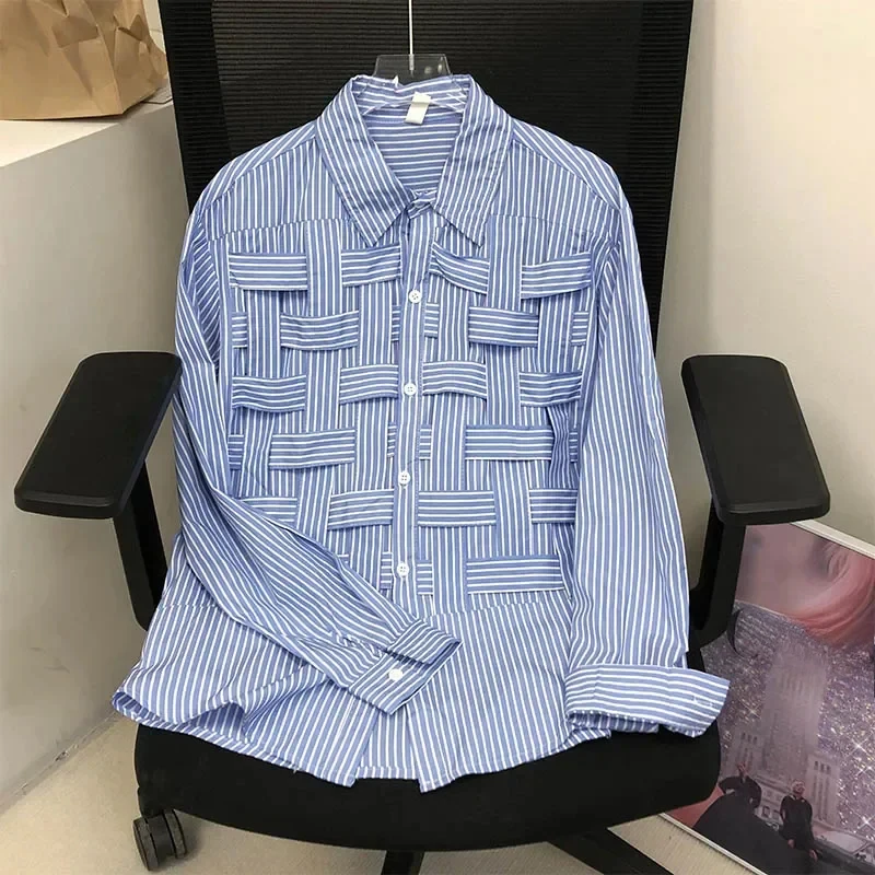 Women Solid Hollow Out Shirts Lapel Long Sleeve Loose Waist Fashion Patchwork Blouse Female Chic Casual Poly Shirt
Women Solid Hollow Out Shirts Lapel Long Sleeve Loose Waist Fashion Patchwork Blouse Female Chic Casual Poly Shirt