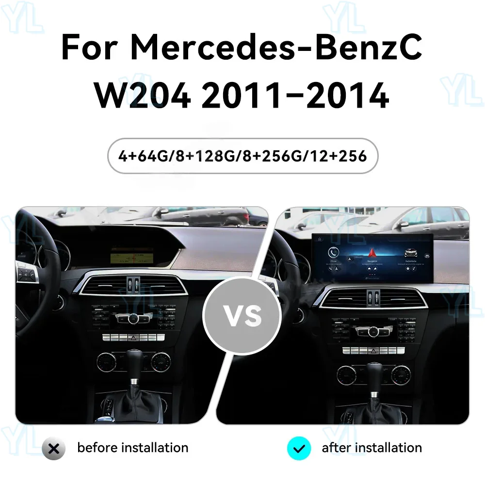 Android 14 Auto GPS Navigation Carplay For Mercedes Benz C Class W204 2011-2014 Car Radio Stereo Multimedia Player 15.8" 4G Unit
Android 14 Auto GPS Navigation Carplay For Mercedes Benz C Class W204 2011-2014 Car Radio Stereo Multimedia Player 15.8" 4G Unit