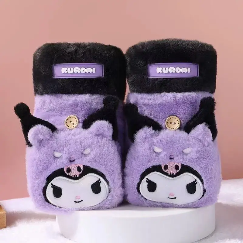 Kuromi Gloves Cold-Proof Glove My Melody Adult Plush Glove Kawaii Flip Half Finger Screen Touch Warm Gloves Winter Gift
Kuromi Gloves Cold-Proof Glove My Melody Adult Plush Glove Kawaii Flip Half Finger Screen Touch Warm Gloves Winter Gift