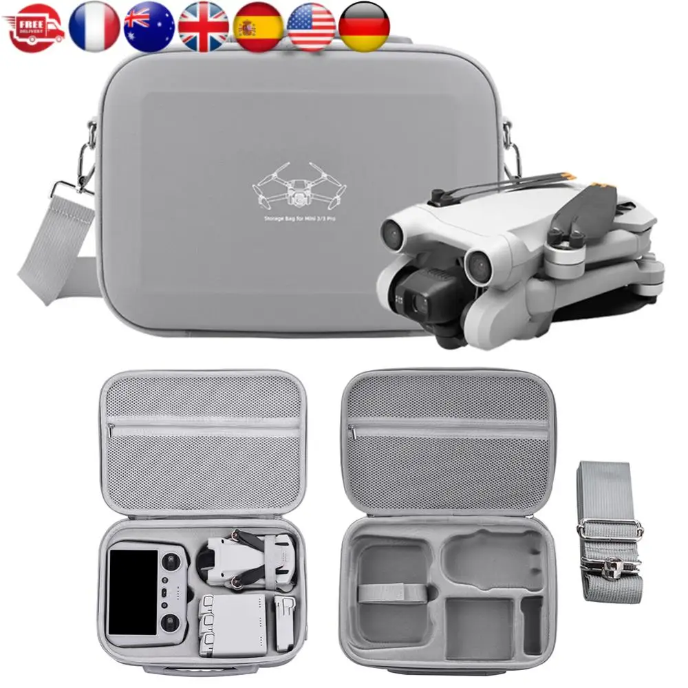 Portable Carrying Case Shockproof Hardshell Travel Case Anti-scratch PU Leather Shoulder Bag for DJI Mini 3 Pro/Mini 3 RC Case
Portable Carrying Case Shockproof Hardshell Travel Case Anti-scratch PU Leather Shoulder Bag for DJI Mini 3 Pro/Mini 3 RC Case