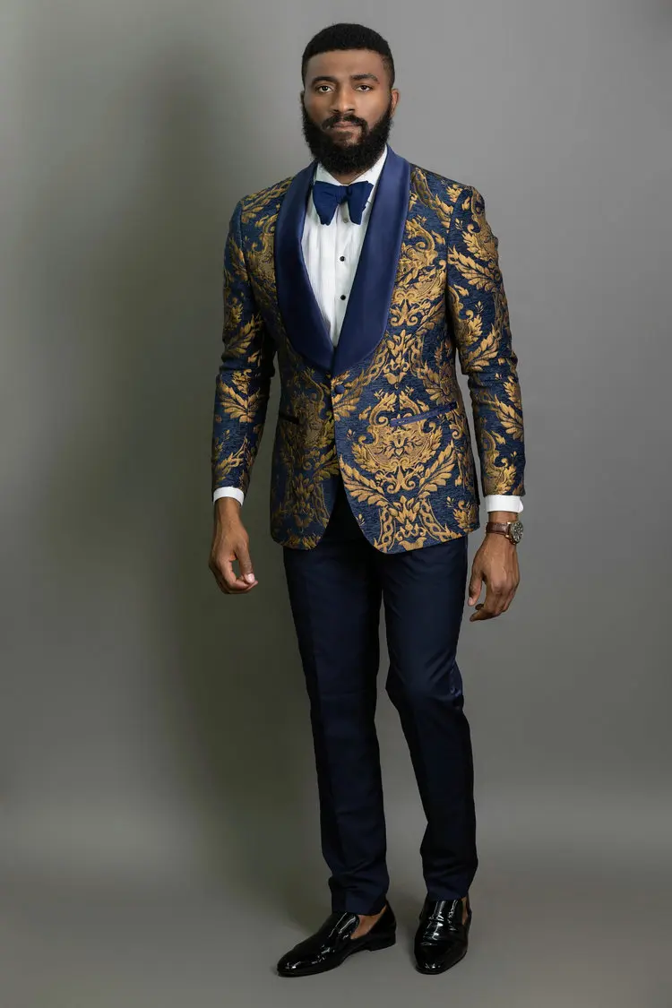 SZMANLIZI 2022 Terno Masculino Male Dress Navy Blue Gold Floral Formal Wedding Men Suits Groom Tuxedos Prom Party Blazer For Men
SZMANLIZI 2022 Terno Masculino Male Dress Navy Blue Gold Floral Formal Wedding Men Suits Groom Tuxedos Prom Party Blazer For Men