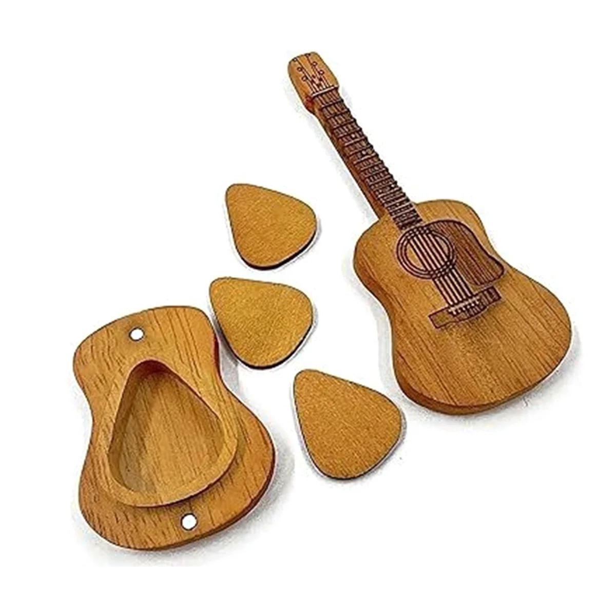 N17R Wooden Guitar Pick Box Wooden Acoustic Guitar Pick Box Handmade Yellow Wood Plectrum Holder Storage Case
N17R Wooden Guitar Pick Box Wooden Acoustic Guitar Pick Box Handmade Yellow Wood Plectrum Holder Storage Case