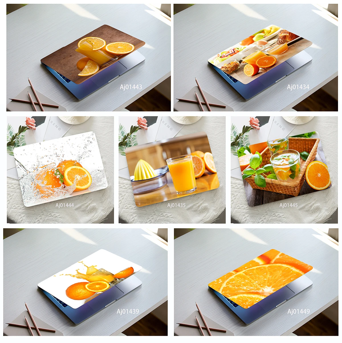 Ins Realistic Kitchen Style Orange Juice Fruit Laptop Skin, Fresh Breakfast Print DIY Waterproof Anti-scratch Notebook Sticker
Ins Realistic Kitchen Style Orange Juice Fruit Laptop Skin, Fresh Breakfast Print DIY Waterproof Anti-scratch Notebook Sticker