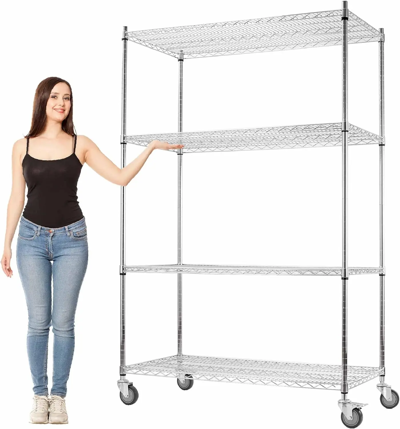 Rolling Shelves With Wheels Storage Rack With Wheels Wire Racks Rolling Wire Shelves on Wheels Stainless Steel Metal She
Rolling Shelves With Wheels Storage Rack With Wheels Wire Racks Rolling Wire Shelves on Wheels Stainless Steel Metal She