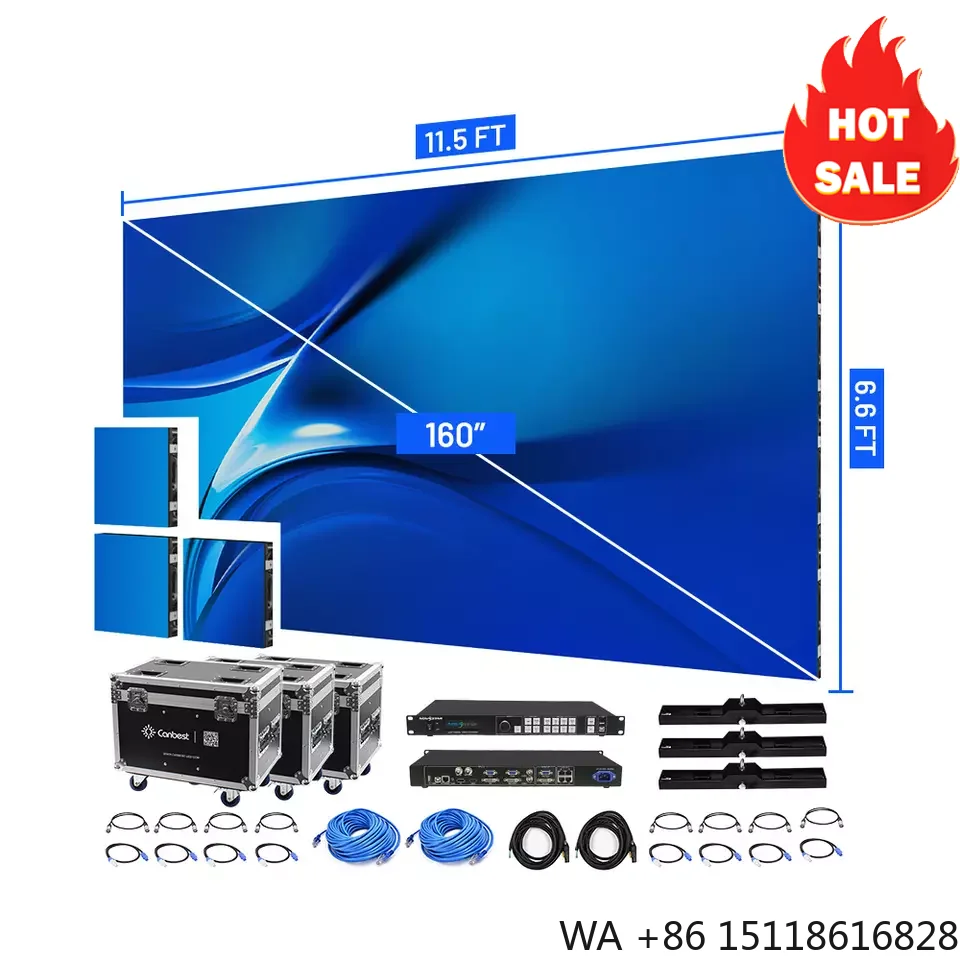 Rental Ledwall Outdoor Indoor Event Stage Background Backdrop Video Wall Pantalla P2.9 P3.91 P4.8 Led Display Screen for Concert
Rental Ledwall Outdoor Indoor Event Stage Background Backdrop Video Wall Pantalla P2.9 P3.91 P4.8 Led Display Screen for Concert