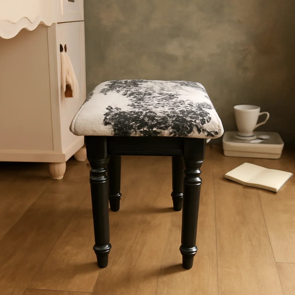 Retro light luxury dressing stool, bedroom leather stool, medieval style makeup stool, modern simple stool
Retro light luxury dressing stool, bedroom leather stool, medieval style makeup stool, modern simple stool