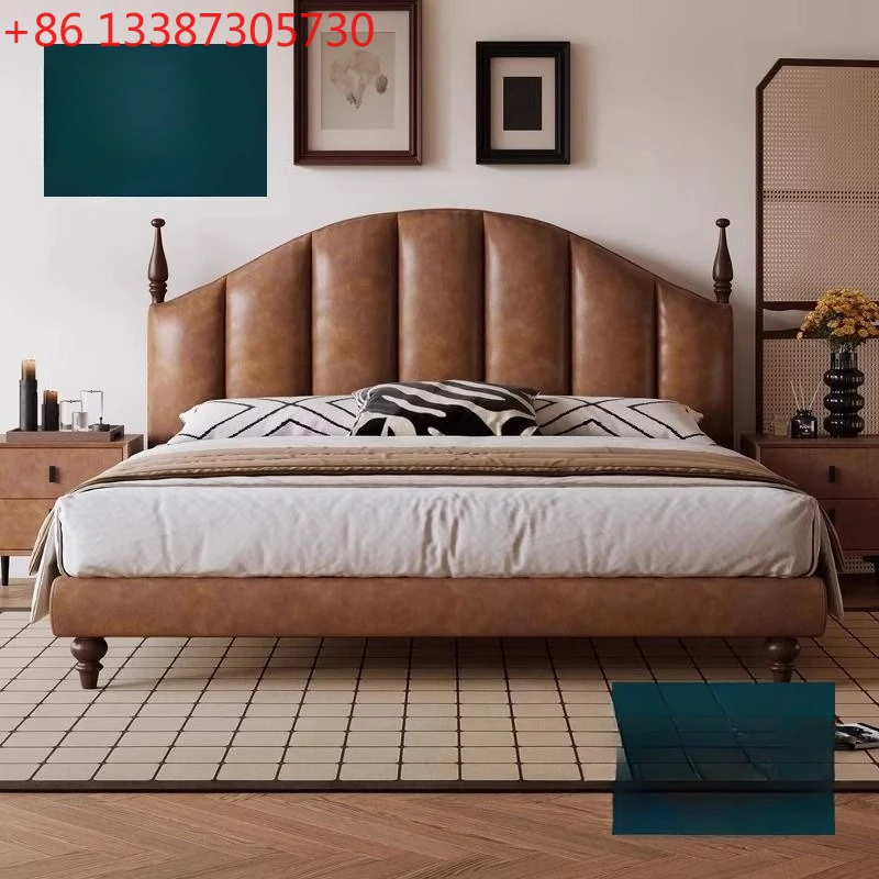 Solid wood double bed bedroom queen bed oil wax leather soft bag wedding bed modern master bedroom simple
Solid wood double bed bedroom queen bed oil wax leather soft bag wedding bed modern master bedroom simple