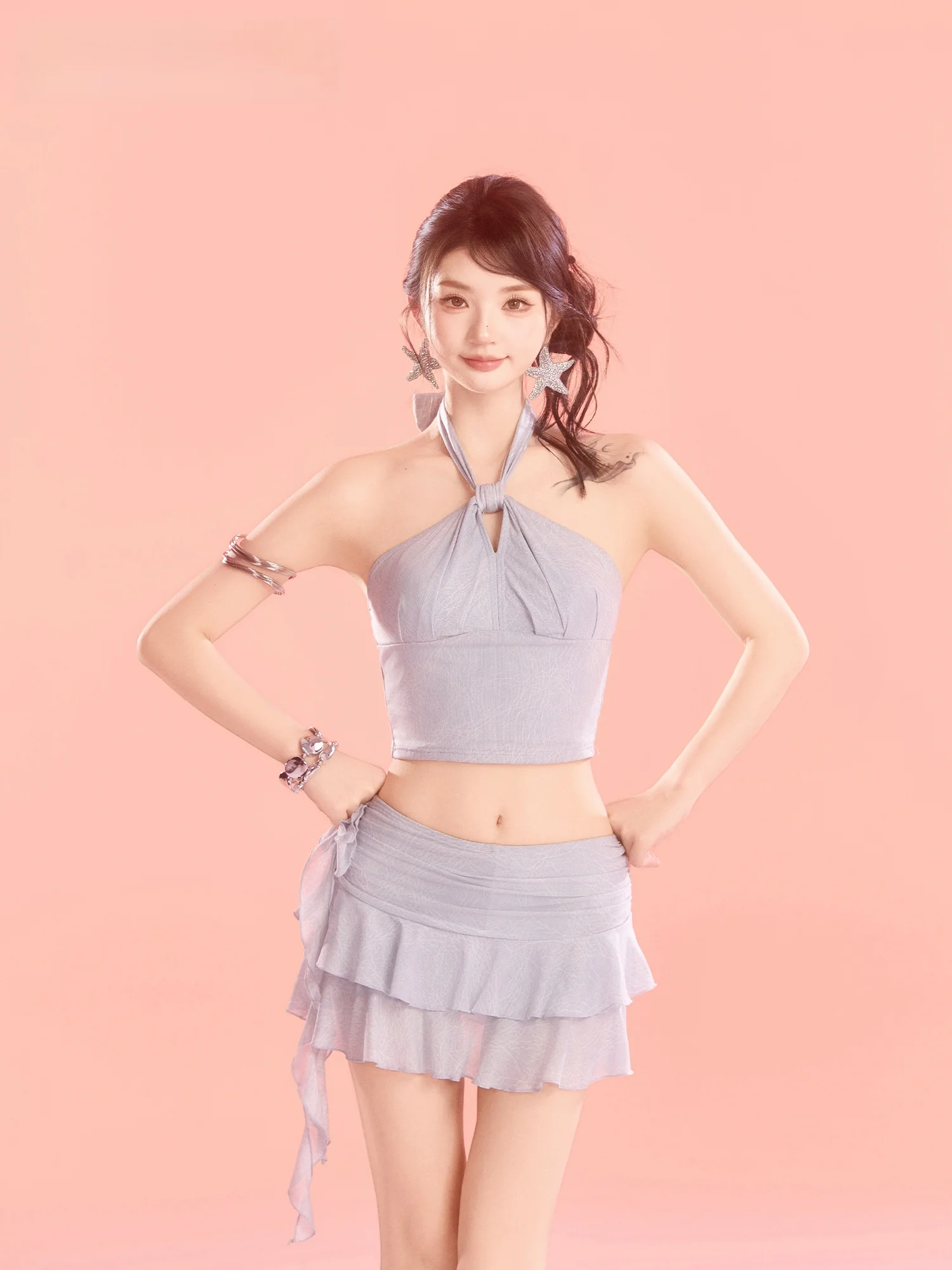 Thai Style Unique Women's Swimwear Skirt Type Hanging Neck Private Hot Spring Bath High End Vacation Style with Chest Pad
Thai Style Unique Women's Swimwear Skirt Type Hanging Neck Private Hot Spring Bath High End Vacation Style with Chest Pad