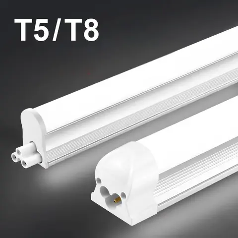 50CM T5 T8 Aluminum LED Light Tube 15W 25W LED Lamp Tube 110V 220V For Desk Work Shop Garage Warehouse Kitchen Cabinet Lighting