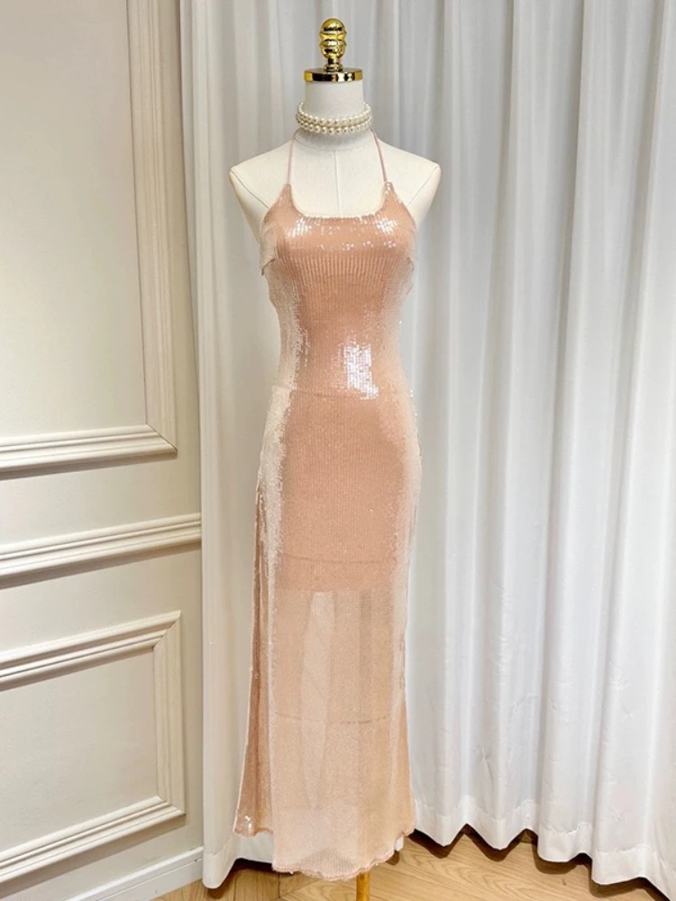 Женские элегантные платья с открытой спиной, сексуальное клубное облегающее платье с блестками для выпускного вечера, длинная юбка, летняя мода, вечерние, праздничное платье с разрезом, винтажное
Женские элегантные платья с открытой спиной, сексуальное клубное облегающее платье с блестками для выпускного вечера, длинная юбка, летняя мода, вечерние, праздничное платье с разрезом, винтажное