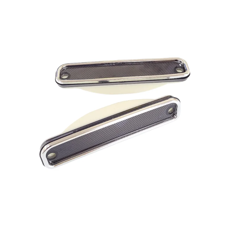 2 x Front Signal Side Marker Lights Pair Black Lens With Chrome Trim for Chevy / GMC Pickup Truck 73-80
2 x Front Signal Side Marker Lights Pair Black Lens With Chrome Trim for Chevy / GMC Pickup Truck 73-80