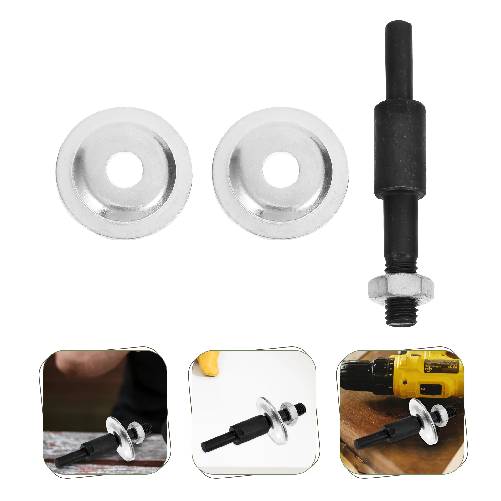 2 Sets Metal Grinding Wheel Connecting Rod Durable Adapter Shaft For Polishing Wire Wheel Non-Slip Fixing Thick Material Tool
2 Sets Metal Grinding Wheel Connecting Rod Durable Adapter Shaft For Polishing Wire Wheel Non-Slip Fixing Thick Material Tool
