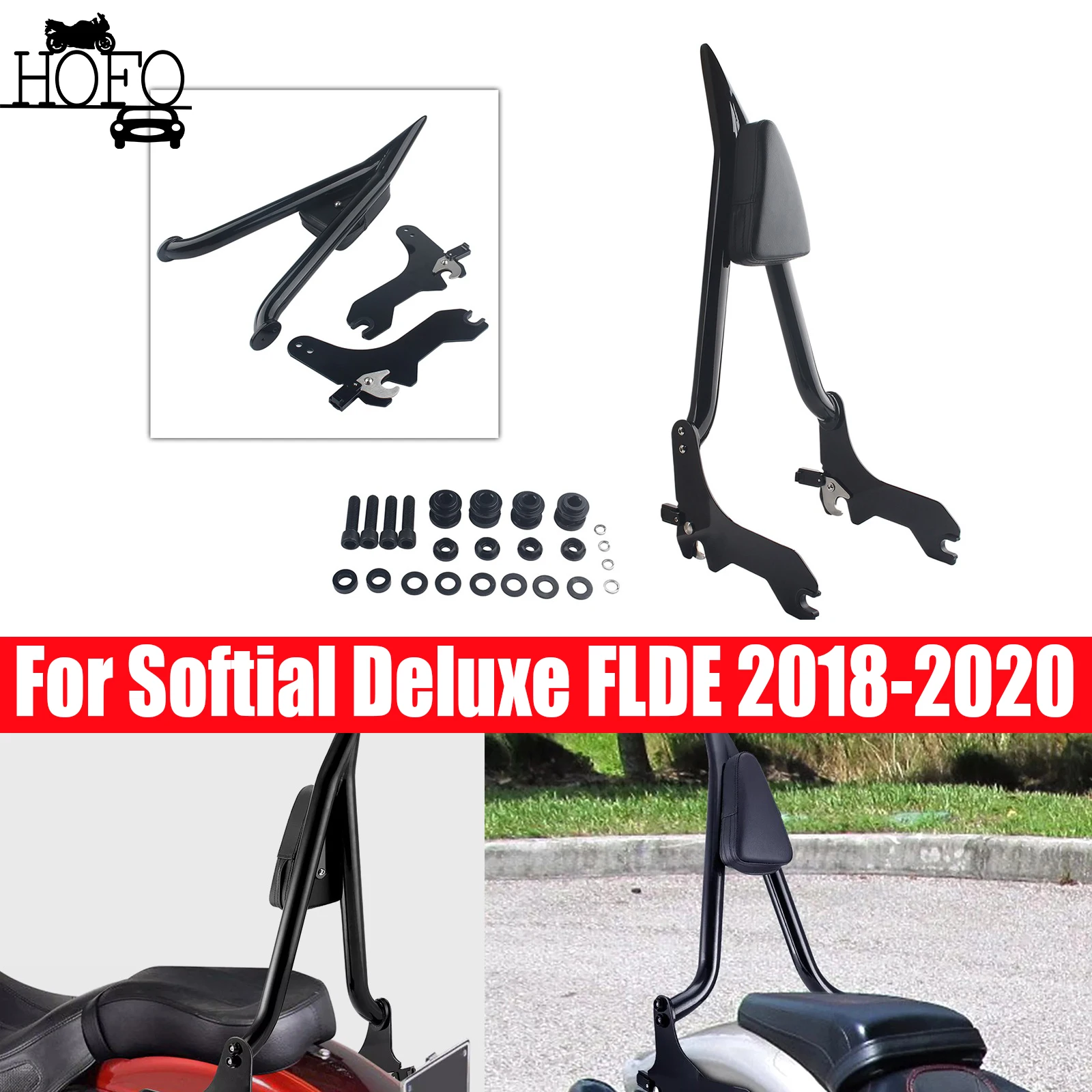 For Softial Deluxe FLDE 2018-2020 Motorcycle Detachable Sissy Bar Passenger Backrest For Softail Slim FLSL
For Softial Deluxe FLDE 2018-2020 Motorcycle Detachable Sissy Bar Passenger Backrest For Softail Slim FLSL