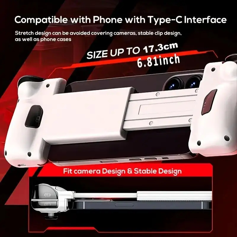 Беспроводной мобильный игровой контроллер USB-C с палкой с эффектом Холла/геймпада с триггерной вставкой для зала
Беспроводной мобильный игровой контроллер USB-C с палкой с эффектом Холла/геймпада с триггерной вставкой для зала