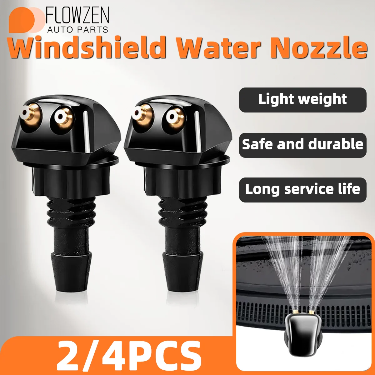 Car Windshield Wiper Cleaning Nozzle With Uniform Water Output Suitable For Most Car Models With Dual Hole Cleaning Nozzle
Car Windshield Wiper Cleaning Nozzle With Uniform Water Output Suitable For Most Car Models With Dual Hole Cleaning Nozzle