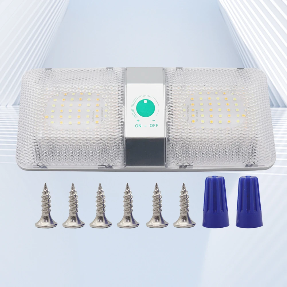 DC 9-18V Car Interior Reading Light 90LED Car Ceiling Light Touch Dimmer Caravan LED Light 6000-6500K Trailer Camper Accessories
DC 9-18V Car Interior Reading Light 90LED Car Ceiling Light Touch Dimmer Caravan LED Light 6000-6500K Trailer Camper Accessories
