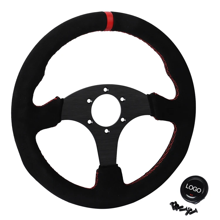 Tiypeor Factory Store Custom LOGO Suede Material Racing Family Car Modification Steering Wheel
Tiypeor Factory Store Custom LOGO Suede Material Racing Family Car Modification Steering Wheel