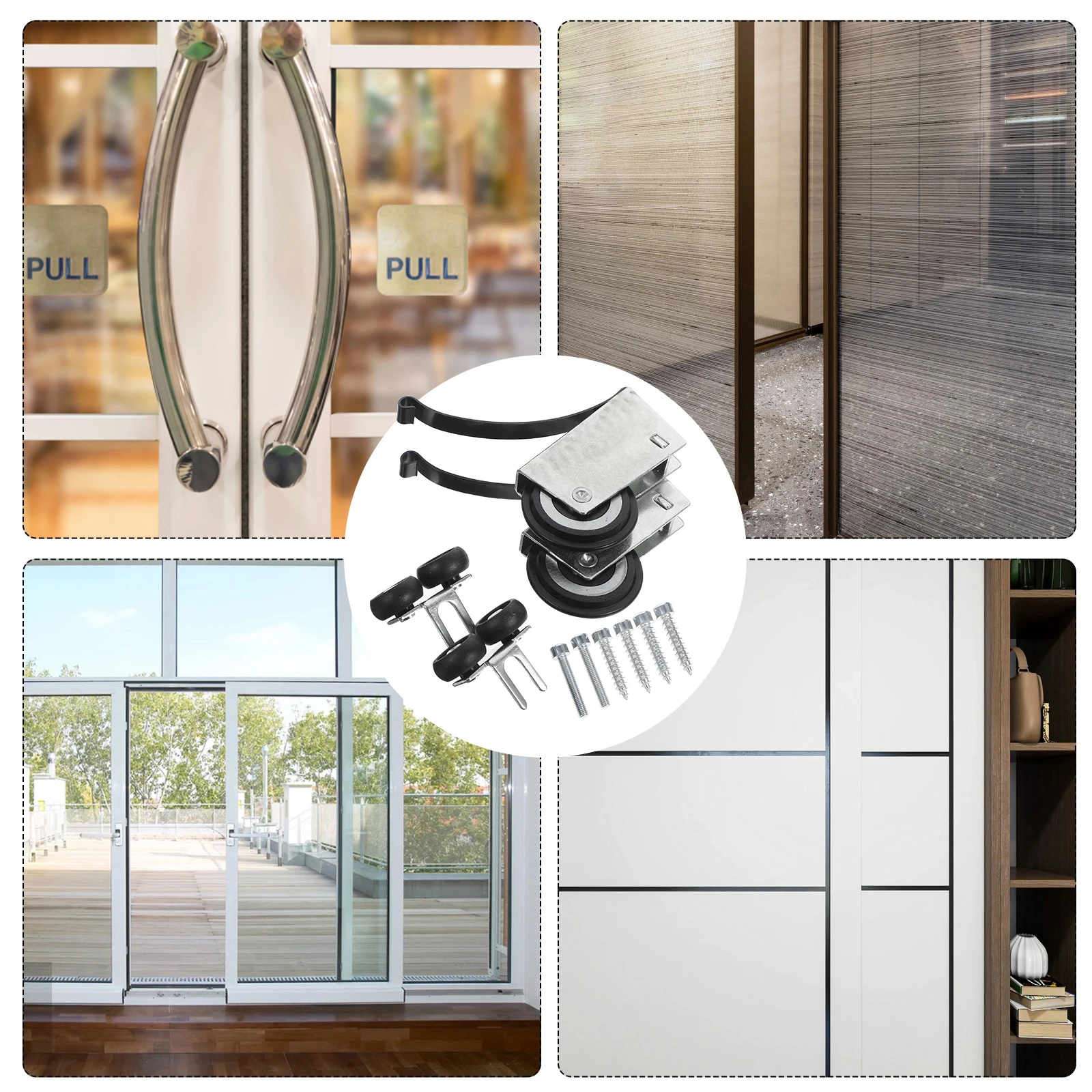 1 set Sliding Door Pulley Cabinet Guide Pulleys Nylon Closet Wheels Track Replacement Metal Roller Glass Aluminum Shower Barn
1 set Sliding Door Pulley Cabinet Guide Pulleys Nylon Closet Wheels Track Replacement Metal Roller Glass Aluminum Shower Barn