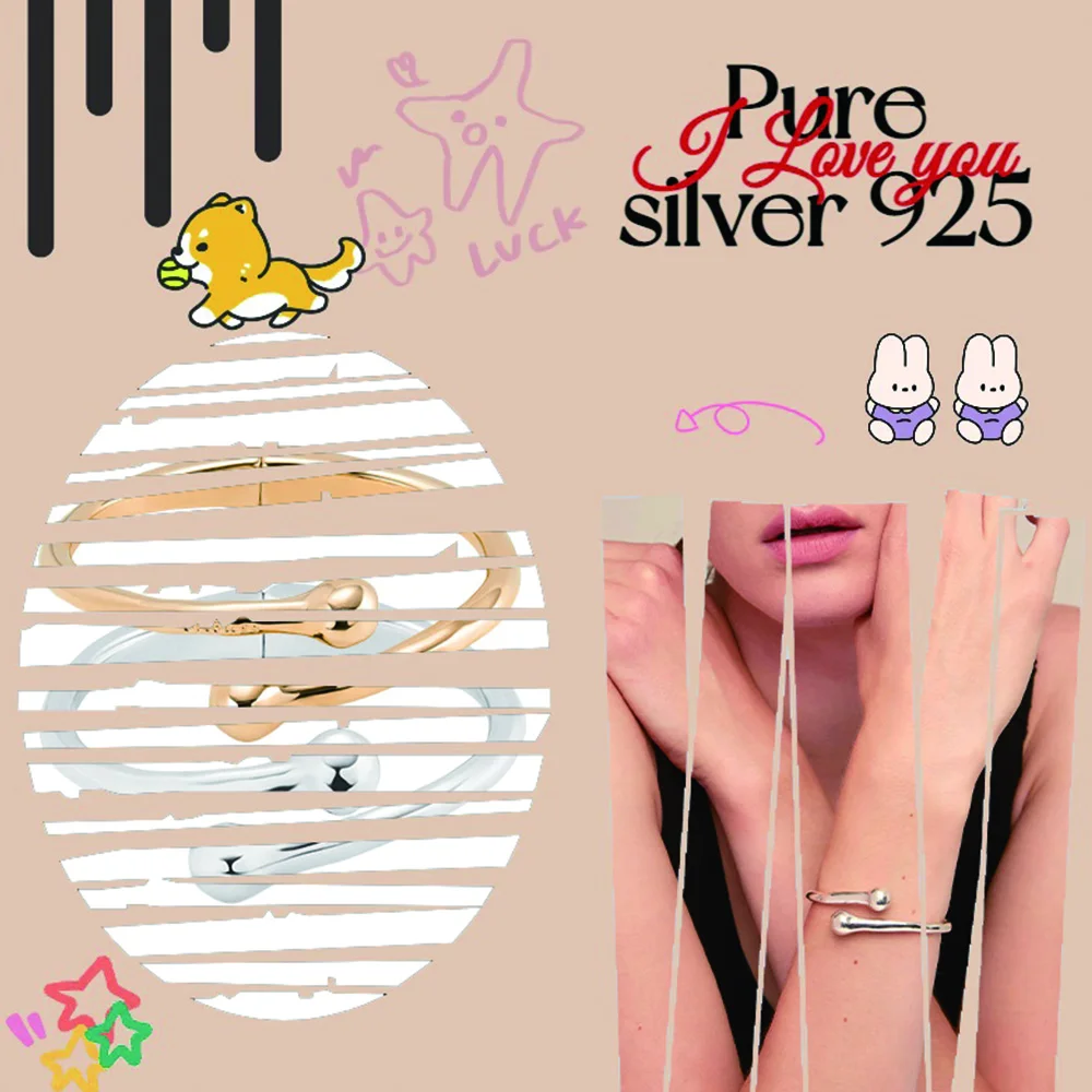 Spanish hip-hop rock fashionable sterling silver bracelet S925 women's bracelet holiday gift for friends first choice
Spanish hip-hop rock fashionable sterling silver bracelet S925 women's bracelet holiday gift for friends first choice
