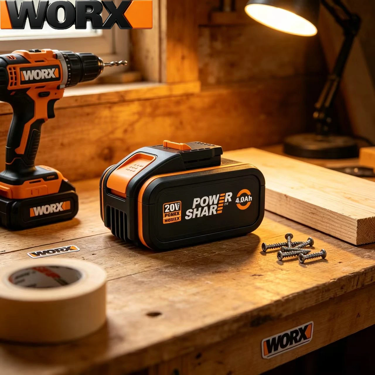 2026 Original Worx PowerShare 20V 4.0Ah 6.0Ah 18650 Lithium Ion Battery WA3551.1 WA3553.1 WA3641 for All Worx 20V Electric Tools
2026 Original Worx PowerShare 20V 4.0Ah 6.0Ah 18650 Lithium Ion Battery WA3551.1 WA3553.1 WA3641 for All Worx 20V Electric Tools
