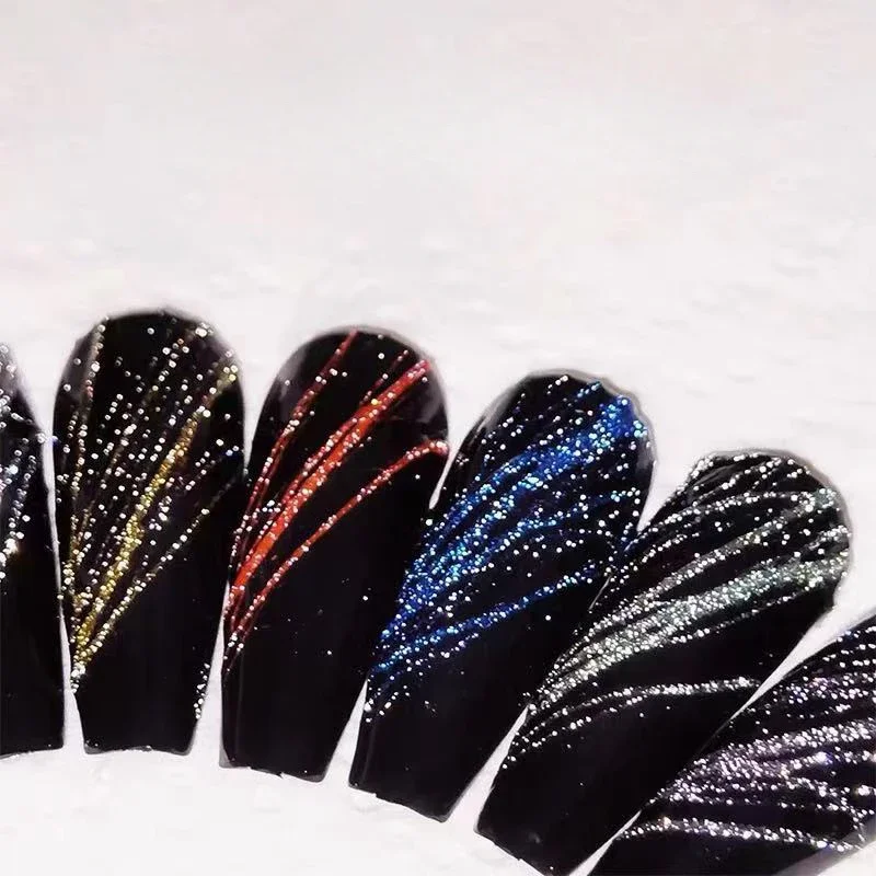 6pcs/set 4ml Gold Silver Purple Reflective Spider Gel Nail Polish Spider Wire Drawing Painting Liner Nail Art Gel Varnish DIY
6pcs/set 4ml Gold Silver Purple Reflective Spider Gel Nail Polish Spider Wire Drawing Painting Liner Nail Art Gel Varnish DIY